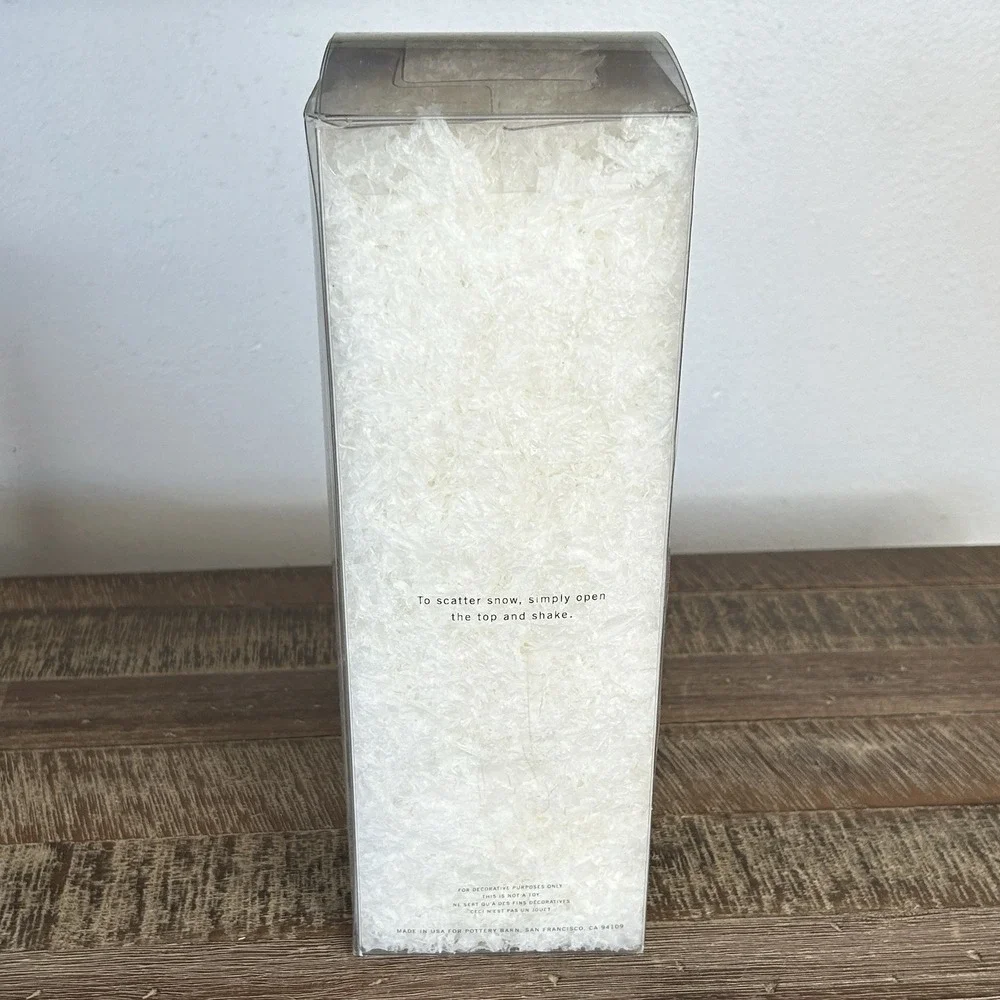 Pottery Barn Faux Snow‎ Christmas Holiday Village Decor Party 5.5 Oz USA NEW